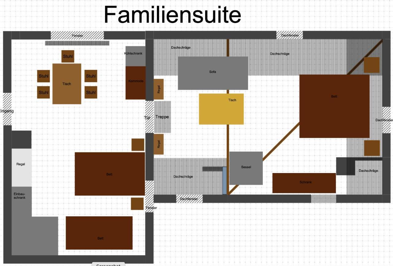 Familiensuite, Zwei Zimmer, Mitbenutzung Von Kuche Und Bad Rott Extérieur photo